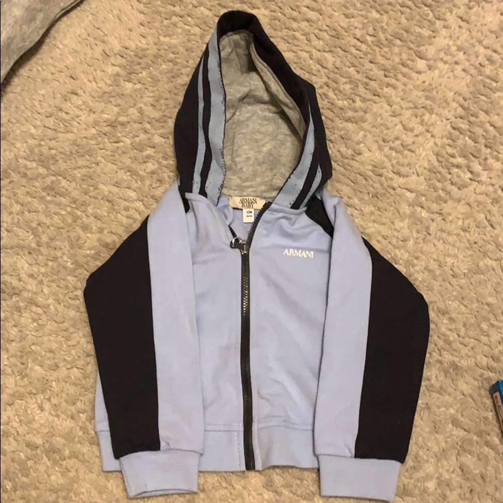 Armani baby hooded sweatshirt